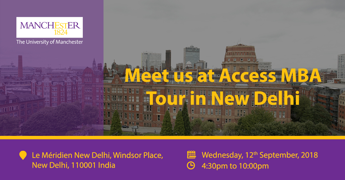 Meet us at Access MBA Tour in New Delhi