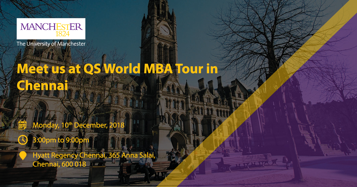 Meet us at QS World MBA Tour in Chennai
