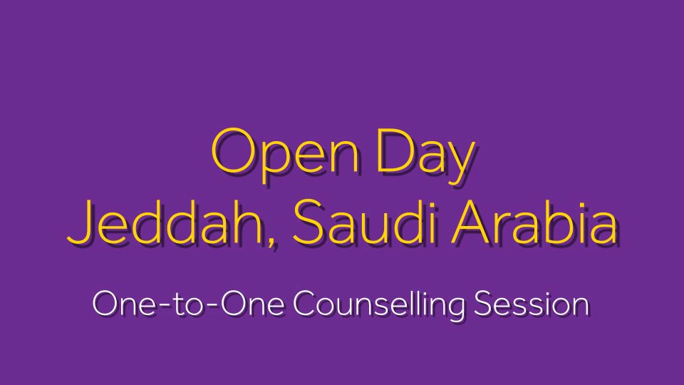 Meet us for a One-to-One Counselling Session in Jeddah