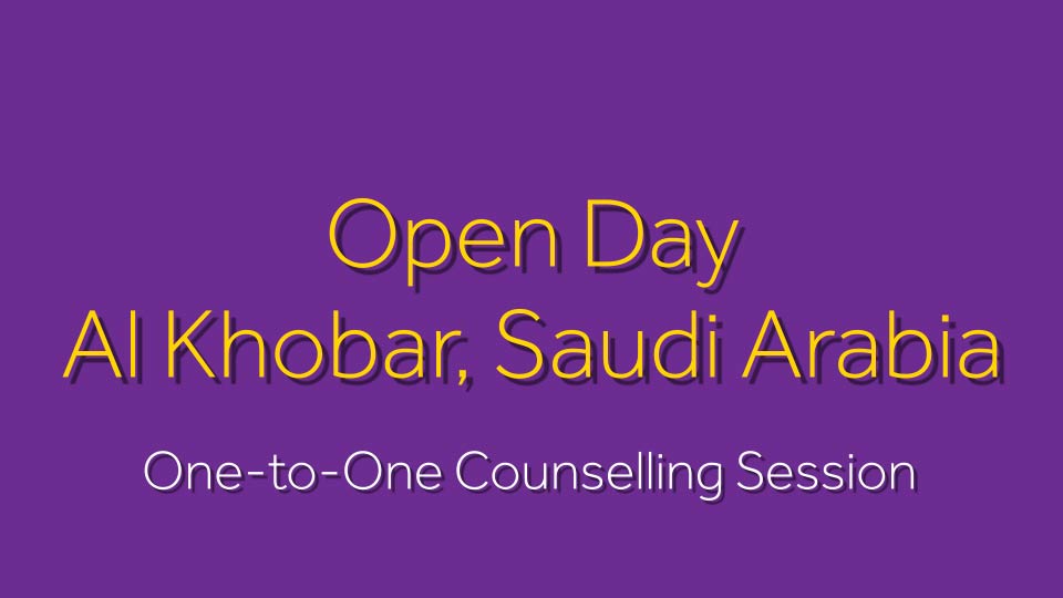 Meet us for a One-to-One Counselling Session in Al Khobar
