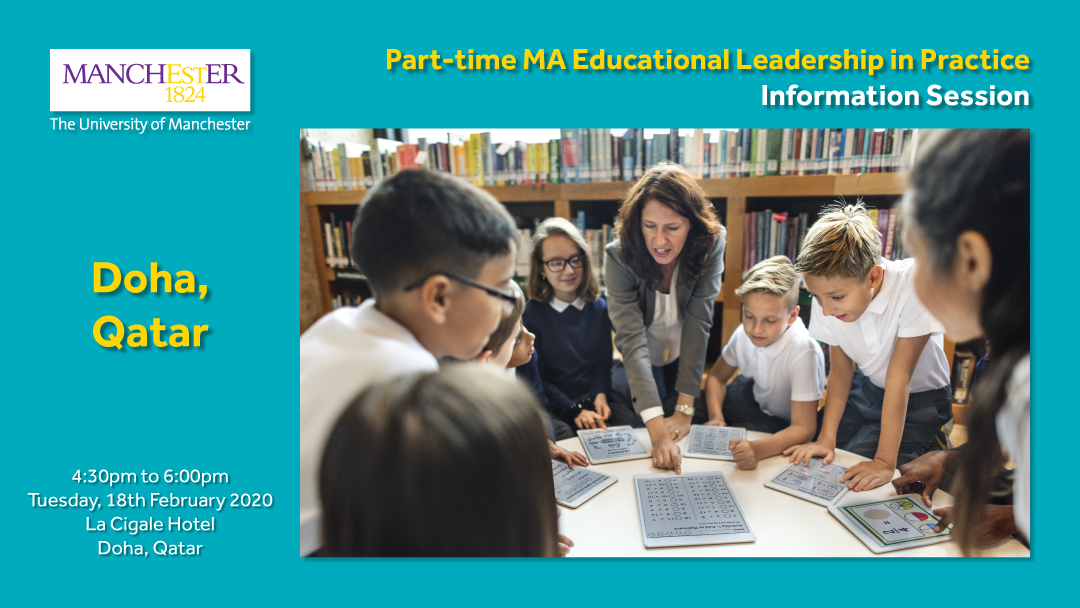 Part-time MA Educational Leadership in Practice Information Session in Doha