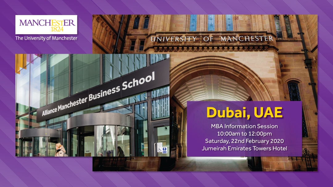 The Manchester Global Part-time MBA Breakfast Information Session in Dubai