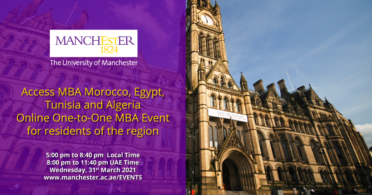 Access MBA Morocco, Egypt, Tunisia and Algeria, Online One-to-One MBA Event for residents of the region