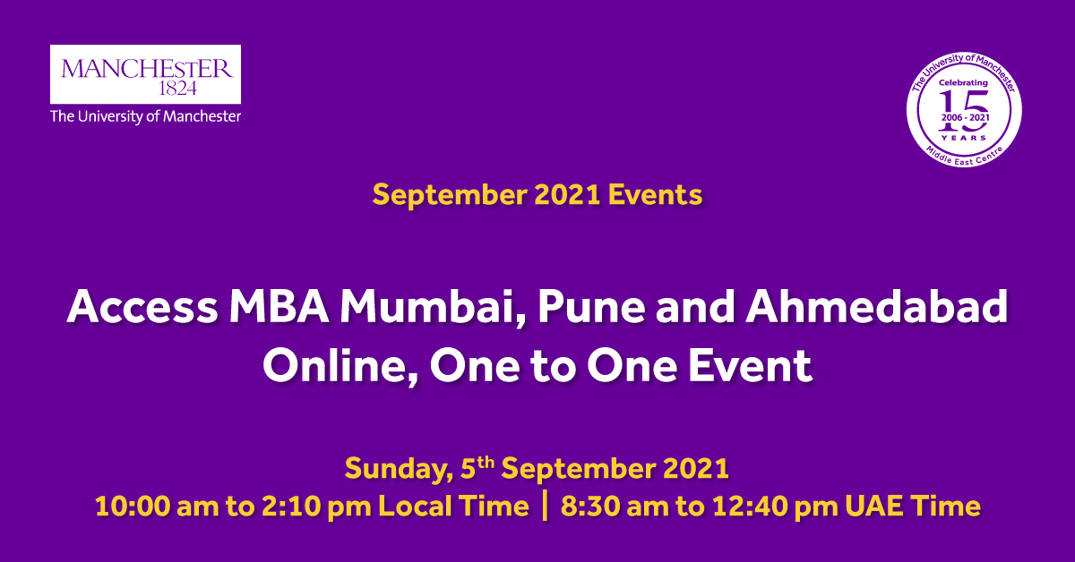 Access MBA Mumbai, Pune, Ahmedabad Online, One to One Event