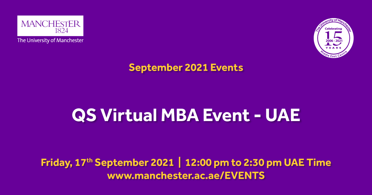 QS Virtual MBA Event - United Arab Emirates