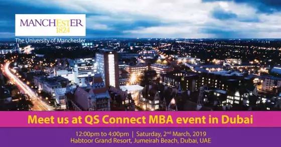 Meet us at QS Connect MBA event in Dubai