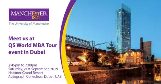 Meet us at QS World MBA Tour event in Dubai 19