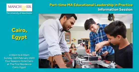 Part-time MA Educational Leadership in Practice Information Session in Cairo