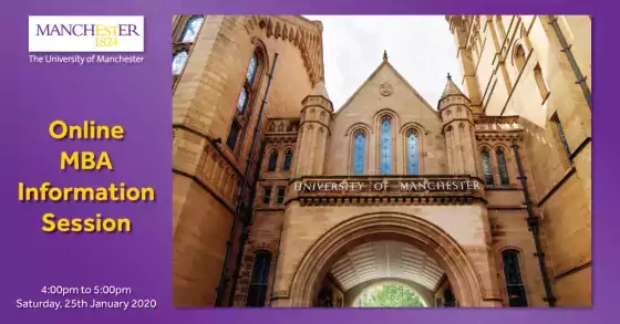 The Manchester Global Part-time MBA Online Information Session