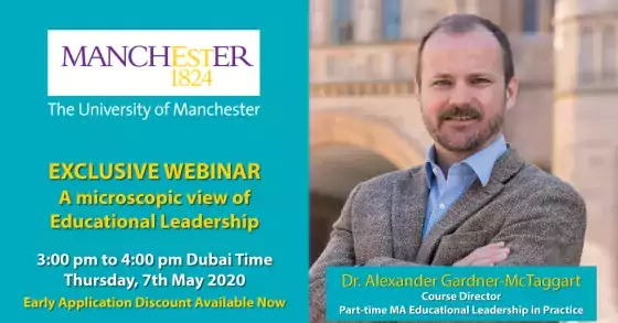 A microscopic view of Educational Leadership- Exclusive webinar by Dr. Alexander Gardner-Mctaggart