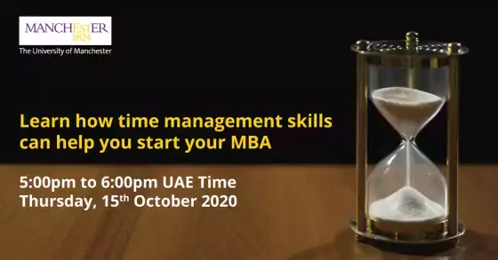 Learn how time management skills can help you start your MBA