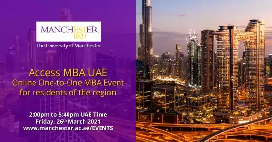 Access MBA UAE, Online One-to-One MBA Event for residents of the region