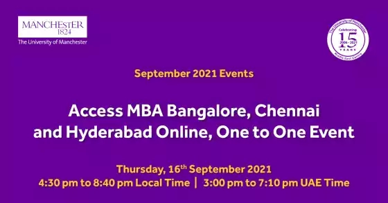 Access MBA Bangalore, Chennai, Hyderabad Online, One to One Event