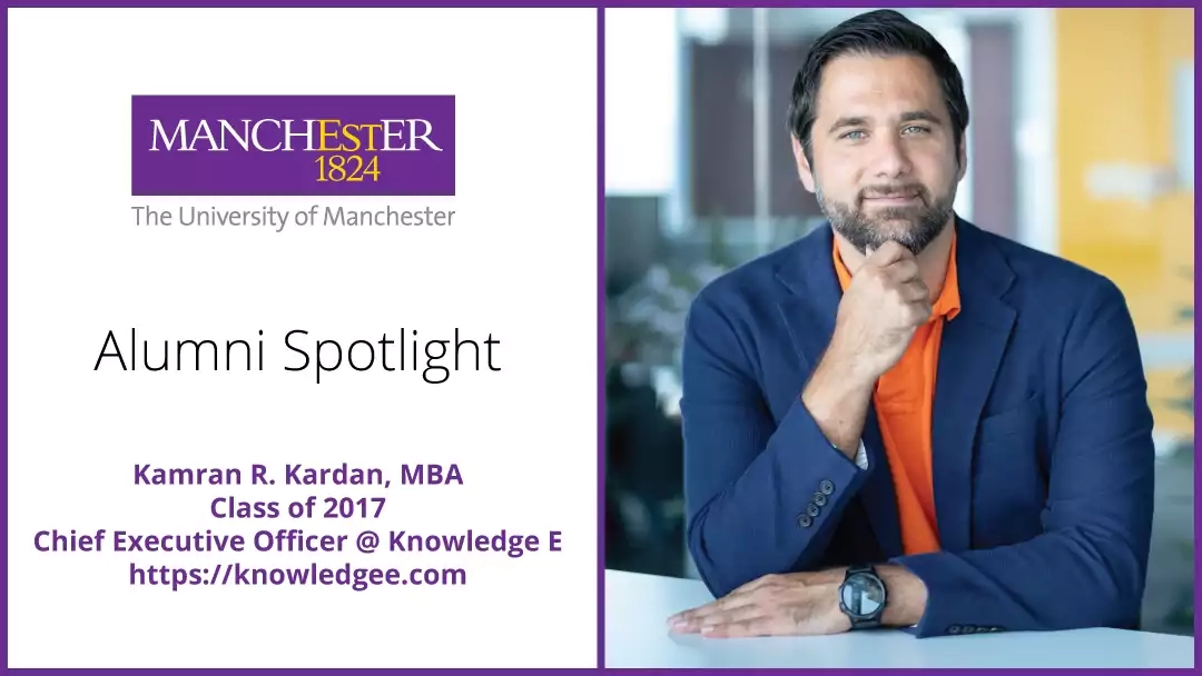 Kamran R. Kardan, MBA, CEO of Knowledge E 